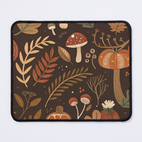 Item preview, Cozy Autumn Woodland Mushroom Pattern designed and sold by NNCollection.