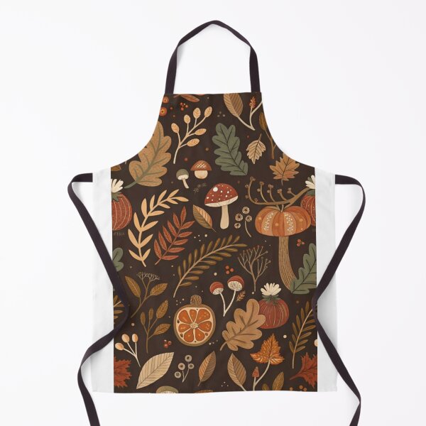 Item preview, Cozy Autumn Woodland Mushroom Pattern designed and sold by NNCollection.