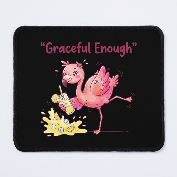 Item preview, Graceful Enough Flamingo Funny Summer Cartoon designed and sold by stylishdzign.