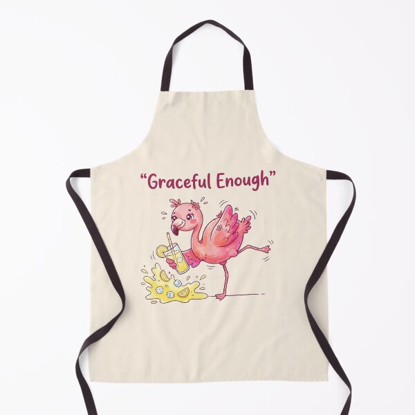 Item preview, Graceful Enough Flamingo Funny Summer Cartoon designed and sold by stylishdzign.