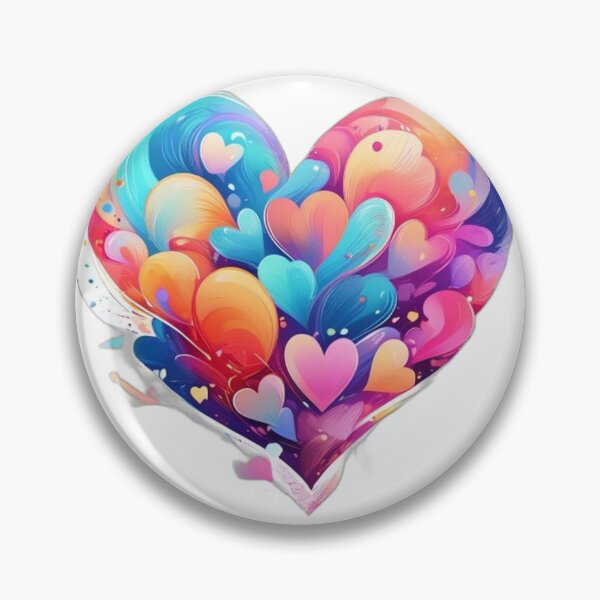 Item preview, Vivid Pastel Heart Design with Bright, Lively Palette designed and sold by Shadow-Stone.