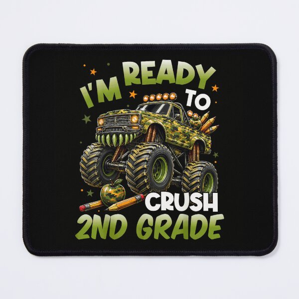 Item preview, Back To School Monster Truck Ready To Crush Second Grade Boys Camo Graphic designed and sold by LakenDraphil.