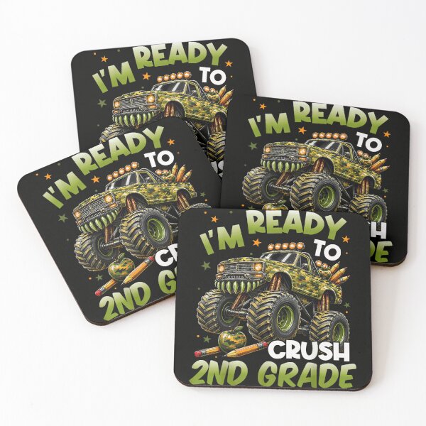 Item preview, Back To School Monster Truck Ready To Crush Second Grade Boys Camo Graphic designed and sold by LakenDraphil.