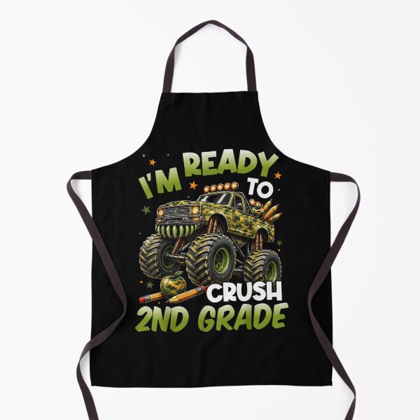 Item preview, Back To School Monster Truck Ready To Crush Second Grade Boys Camo Graphic designed and sold by LakenDraphil.