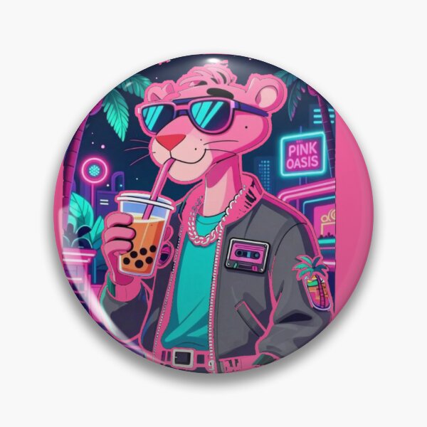 Item preview, Cool Pink Panther Neon Oasis City designed and sold by BLUESKY11a.