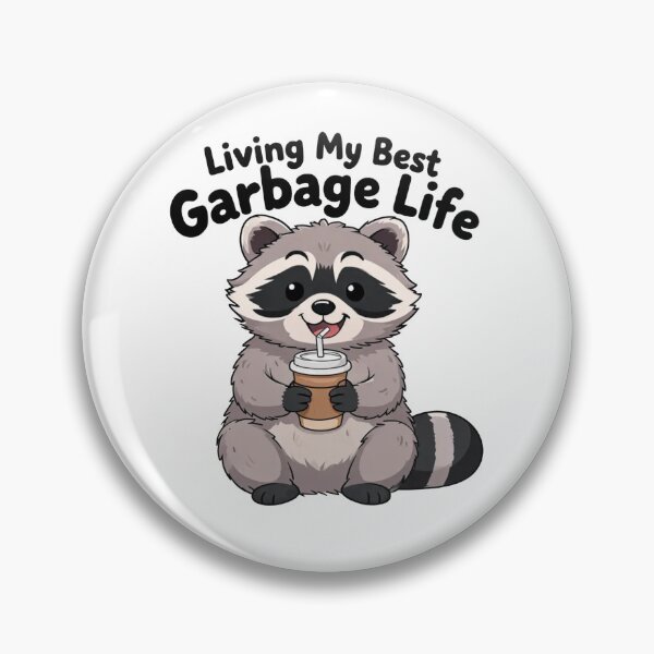 Item preview, Living My Best Garbage Life Funny Raccoon Coffee Vintage T-Shirt Design designed and sold by Evv_u.
