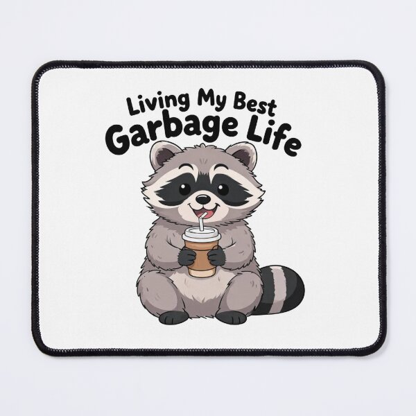 Item preview, Living My Best Garbage Life Funny Raccoon Coffee Vintage T-Shirt Design designed and sold by Evv_u.
