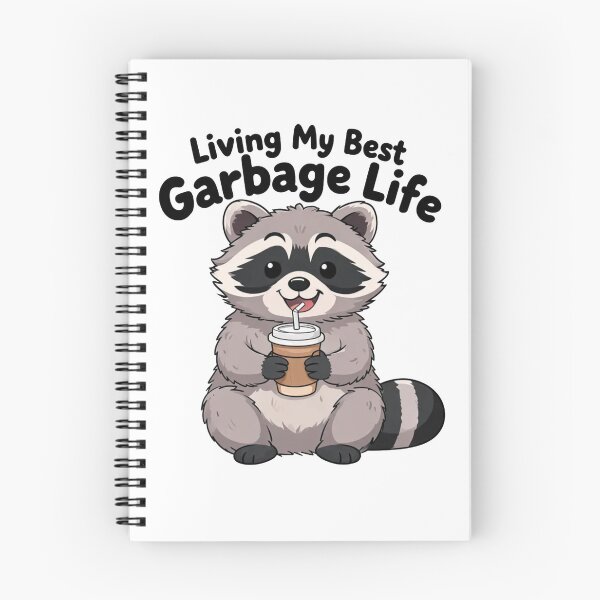 Item preview, Living My Best Garbage Life Funny Raccoon Coffee Vintage T-Shirt Design designed and sold by Evv_u.