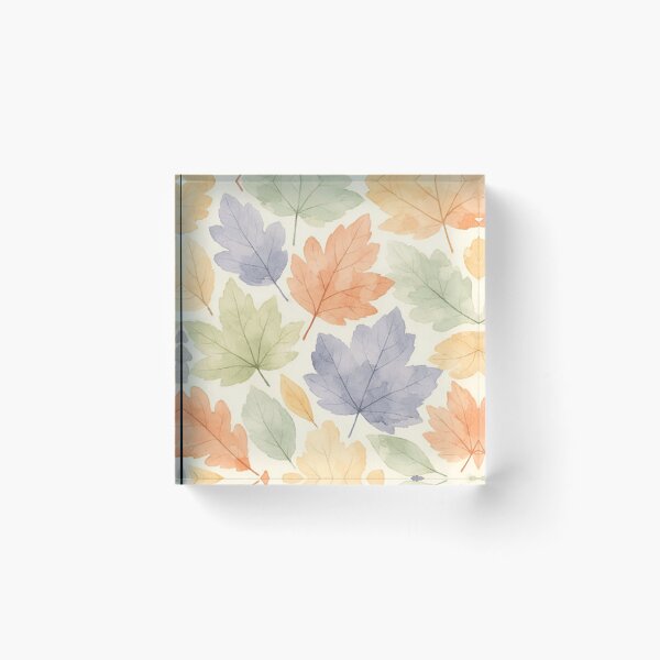 Item preview, Watercolor Autumn Maple Leaves Pattern designed and sold by NNCollection.