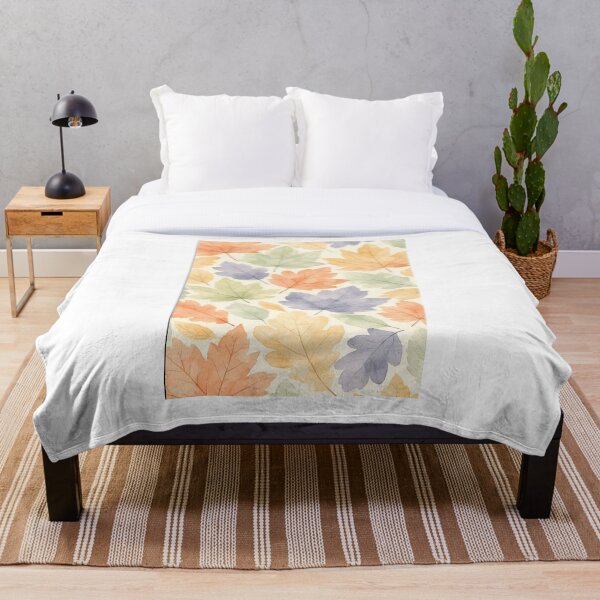 Aperçu de l'œuvre Motif aquarelle de feuilles d'érable d'automne créée et vendue par NNCollection.