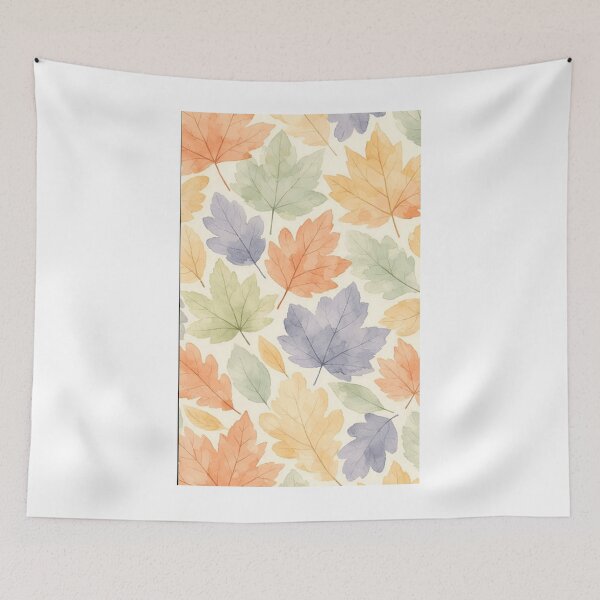 Item preview, Watercolor Autumn Maple Leaves Pattern designed and sold by NNCollection.
