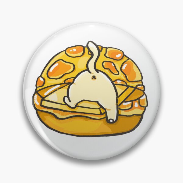 Item preview, Cute Kawaii Pineapple Bun Cat Butt designed and sold by Sleepy-Town.