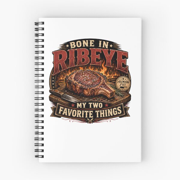 Item preview, Bone In Ribeye My Two Favorite Things Vintage BBQ Shirt designed and sold by Masloshop.