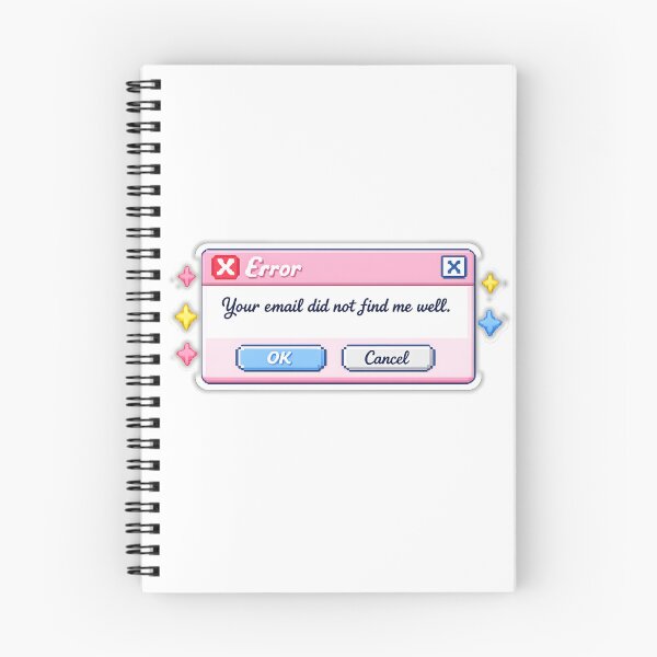 Item preview, Your Email Did Not Find Me Well Retro Error Sticker designed and sold by yanejoy.