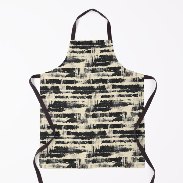 Item preview, Horizontal Black Brushstroke Seamless Abstract Pattern designed and sold by igraphixart.