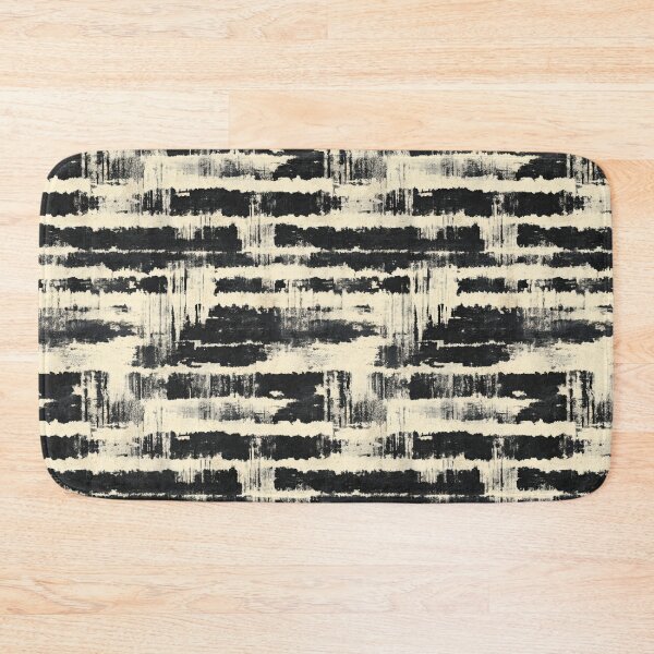 Item preview, Horizontal Black Brushstroke Seamless Abstract Pattern designed and sold by igraphixart.