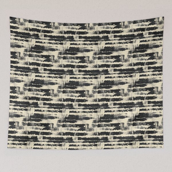 Item preview, Horizontal Black Brushstroke Seamless Abstract Pattern designed and sold by igraphixart.