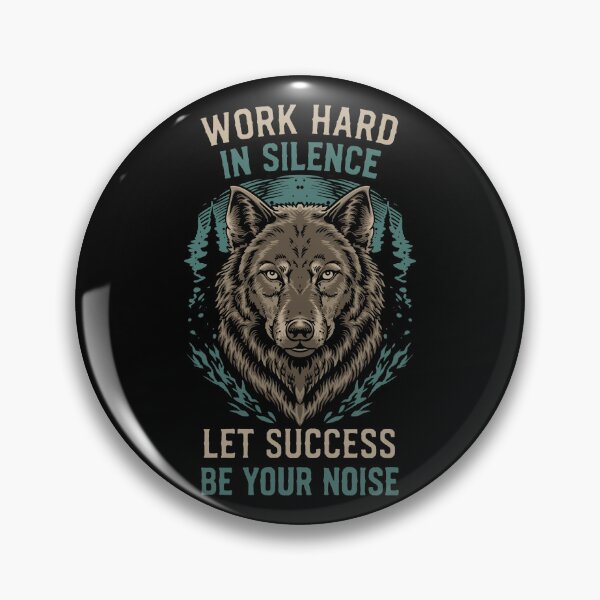 Item preview, Work Hard in Silence Let Success Be Your Noise Wolf Motivation Vintage T-Shirt designed and sold by phsycartwork.