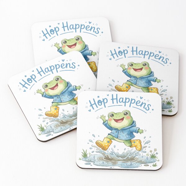 Item preview, Hop Happens Funny Frog Cartoon Rain Boots designed and sold by stylishdzign.