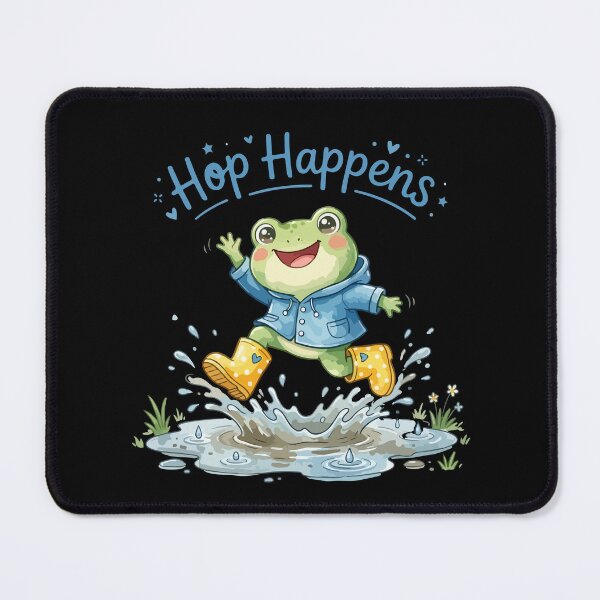 Item preview, Hop Happens Funny Frog Cartoon Rain Boots designed and sold by stylishdzign.