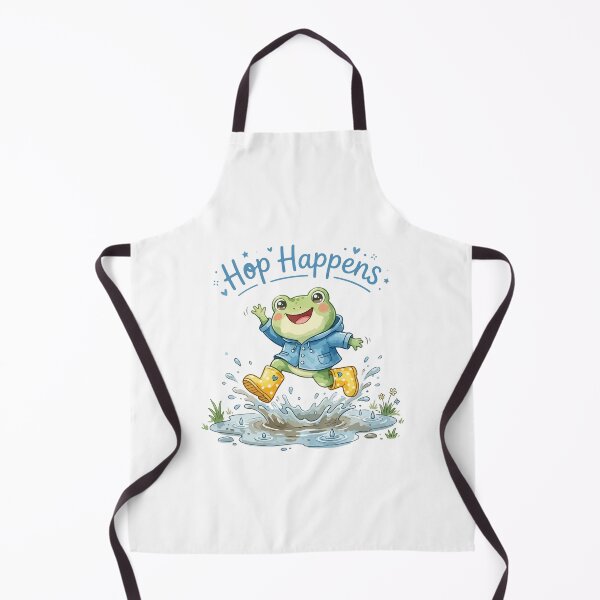 Item preview, Hop Happens Funny Frog Cartoon Rain Boots designed and sold by stylishdzign.