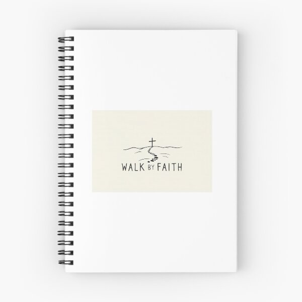 Item preview, Walk by Faith – Christian Cross Minimalist Typography Design designed and sold by Alpha-Hood.