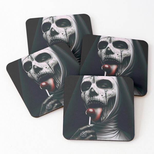 Item preview, Dark Nun Licking Skull Pop designed and sold by Voodoo Store Paranormal Collections.
