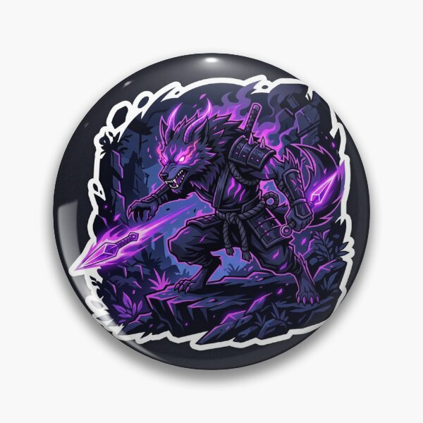 Item preview, Demonic Ninja Shadow Wolf Sticker designed and sold by uegi.
