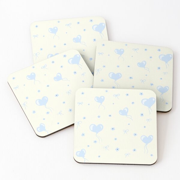 Item preview, Cute Pastel Blue Heart Balloons and Bows Seamless Pattern designed and sold by blue witch art.
