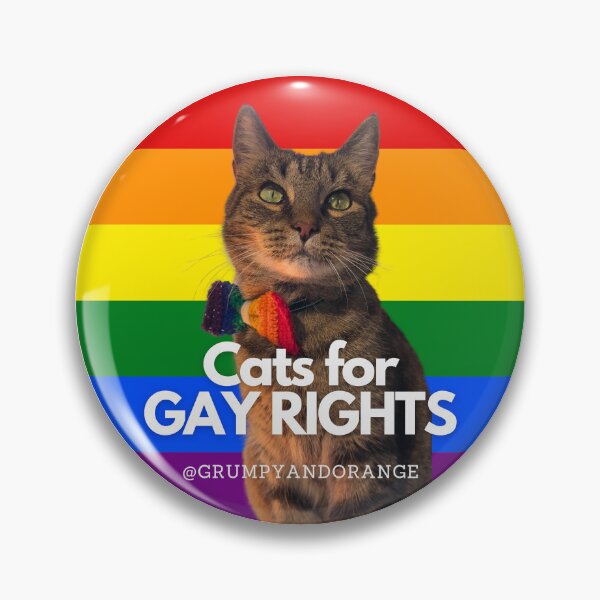 Item preview, Cats For Gay Rights - Pietu designed and sold by Grumpy and Orange.