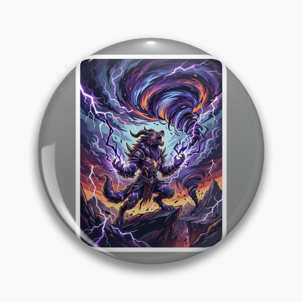Item preview, Demonic Storm Wolf Anime Sticker Dark Fantasy Metalhead designed and sold by uegi.