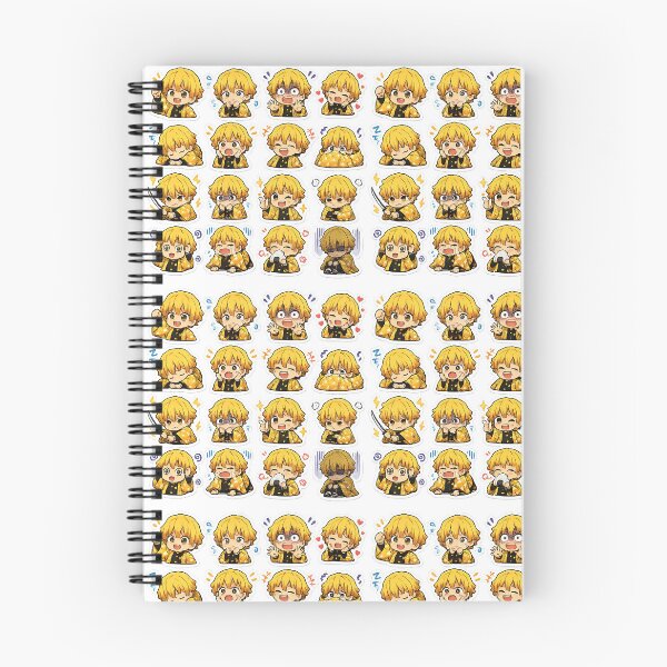 Item preview, Zenitsu Chibi Anime Sticker Expressions designed and sold by InspireArtI.