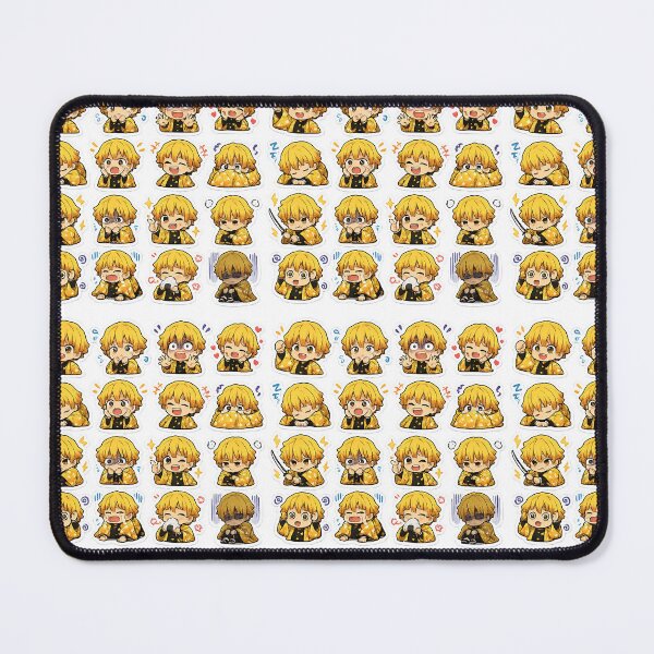 Item preview, Zenitsu Chibi Anime Sticker Expressions designed and sold by InspireArtI.