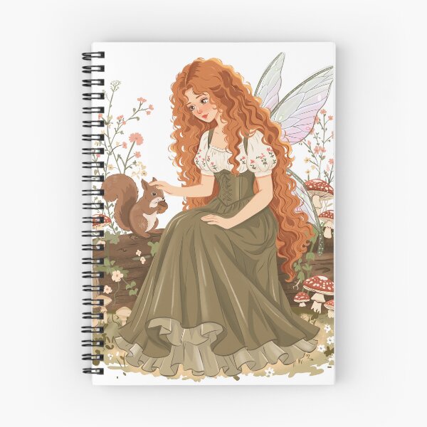 Item preview, Whimsical Forest Fairy with Squirrel designed and sold by Iqrapixels.