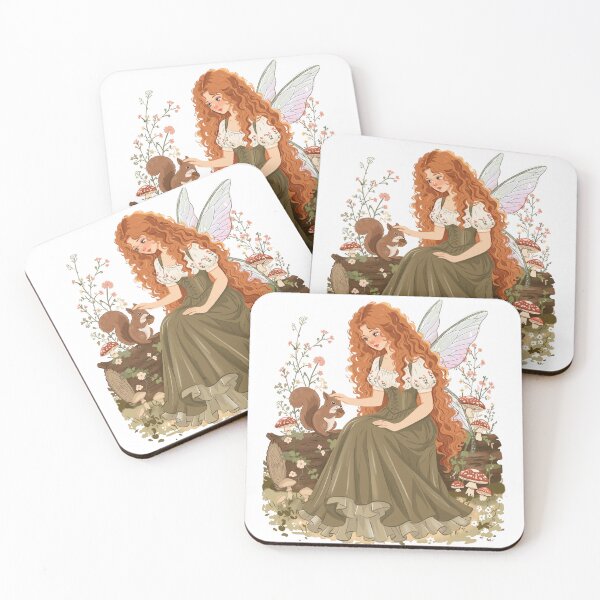 Item preview, Whimsical Forest Fairy with Squirrel designed and sold by Iqrapixels.