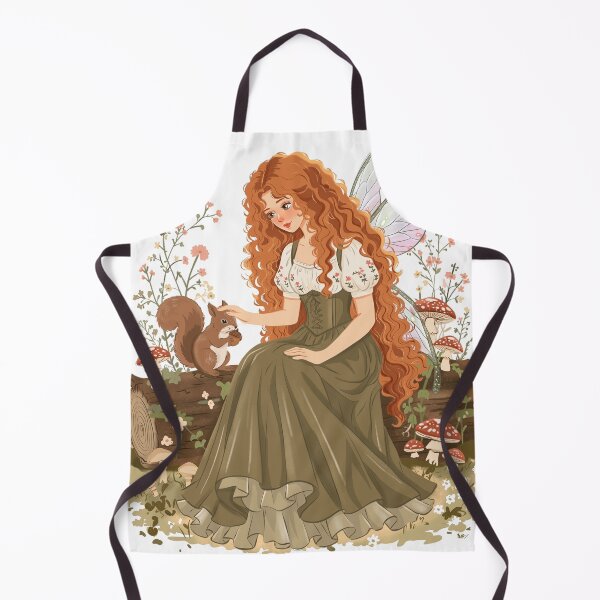Item preview, Whimsical Forest Fairy with Squirrel designed and sold by Iqrapixels.