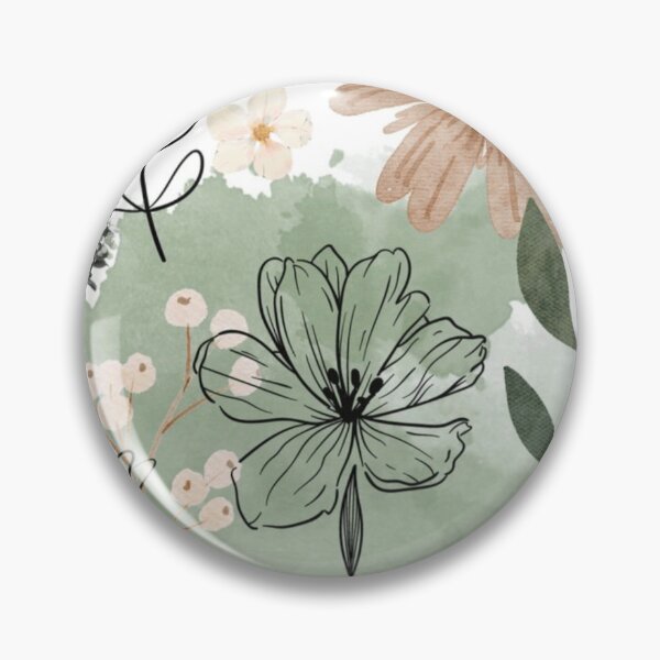 Item preview, Boho Sage Green Floral Botanical Pattern designed and sold by NNCollection.