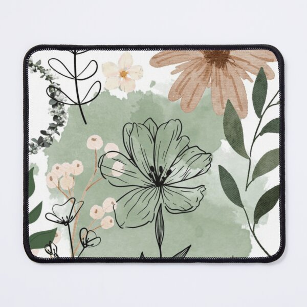 Item preview, Boho Sage Green Floral Botanical Pattern designed and sold by NNCollection.