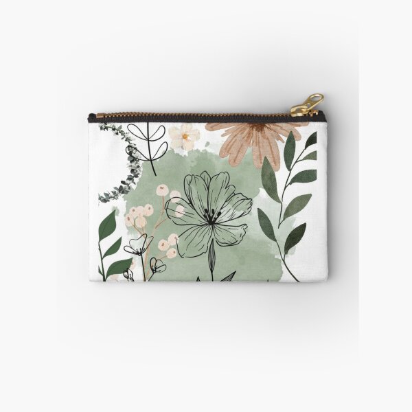 Item preview, Boho Sage Green Floral Botanical Pattern designed and sold by NNCollection.