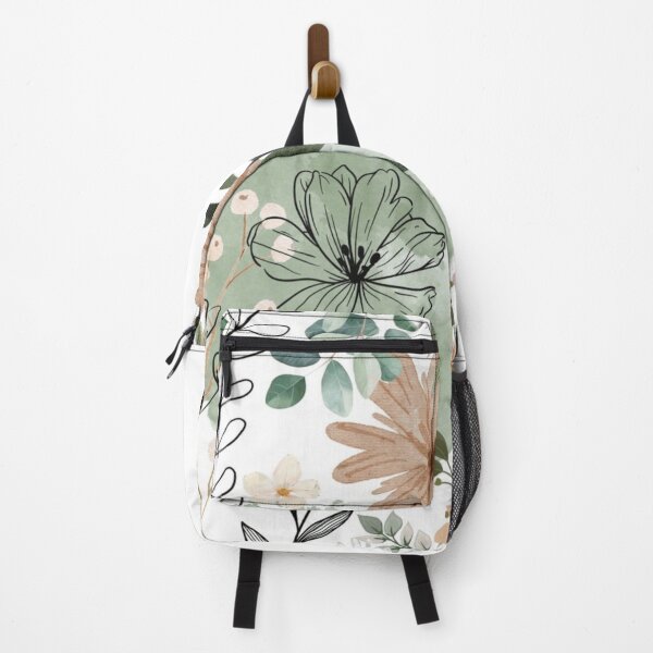 Item preview, Boho Sage Green Floral Botanical Pattern designed and sold by NNCollection.