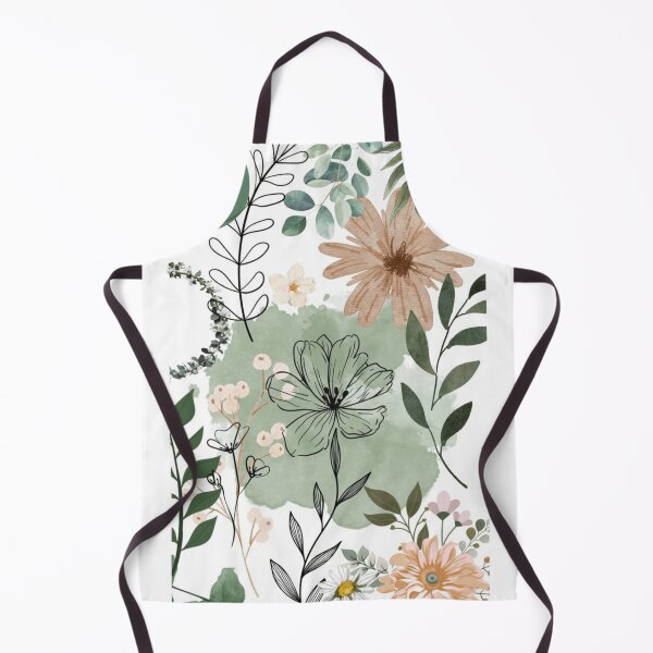 Item preview, Boho Sage Green Floral Botanical Pattern designed and sold by NNCollection.