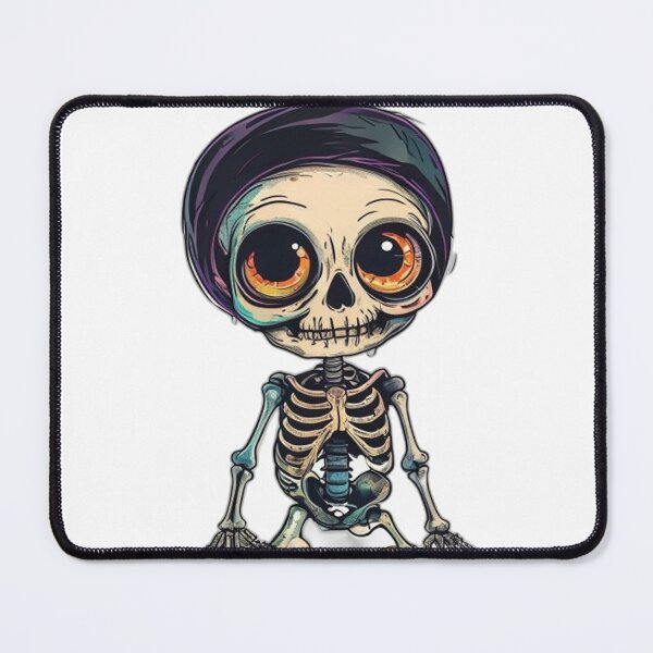 Item preview, Kawaii Vintage Skeleton Goth in Whimsical Cartoon Style designed and sold by Shadow-Stone.