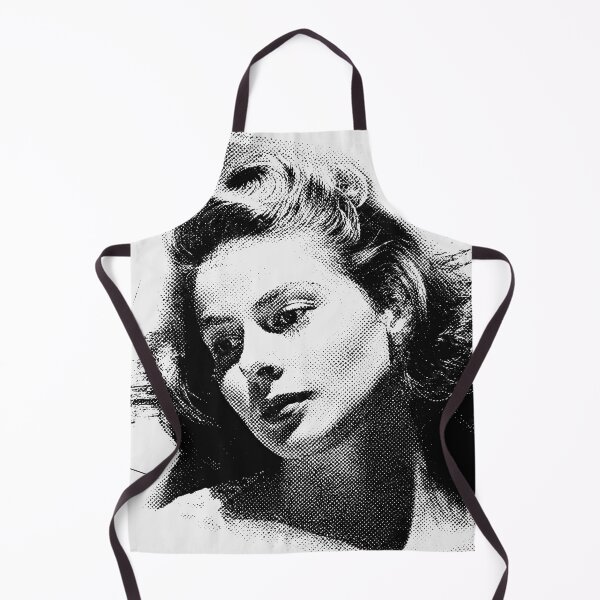 Item preview, Ingrid Bergman Classic Hollywood Vintage White Halftone Portrait designed and sold by EdGraphy.