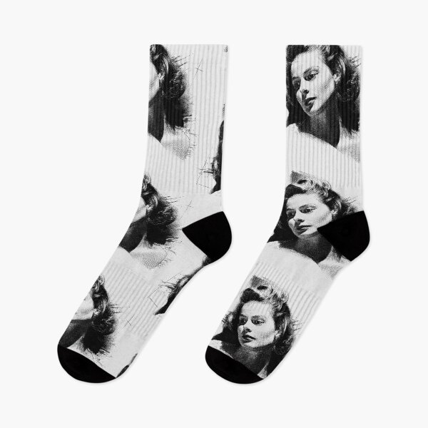 Item preview, Ingrid Bergman Classic Hollywood Vintage White Halftone Portrait designed and sold by EdGraphy.