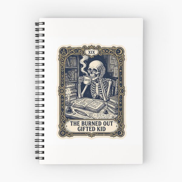 Item preview, The Burned Out Gifted Kid Tarot Card Sticker designed and sold by yanejoy.