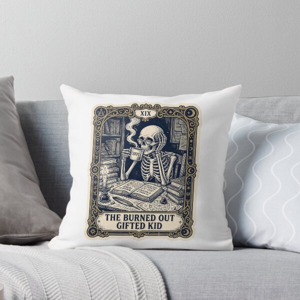 Item preview, The Burned Out Gifted Kid Tarot Card Sticker designed and sold by yanejoy.