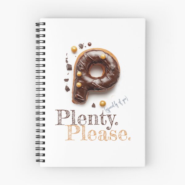 Item preview, Donut Alphabet Letter P - Plenty Please - Funny Food Typography designed and sold by sabantha.