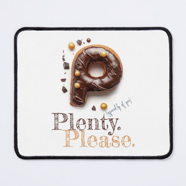 Item preview, Donut Alphabet Letter P - Plenty Please - Funny Food Typography designed and sold by sabantha.