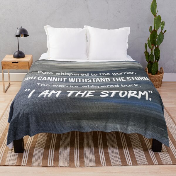 Item preview, "I am the storm" motivational quote designed and sold by GiSilver.