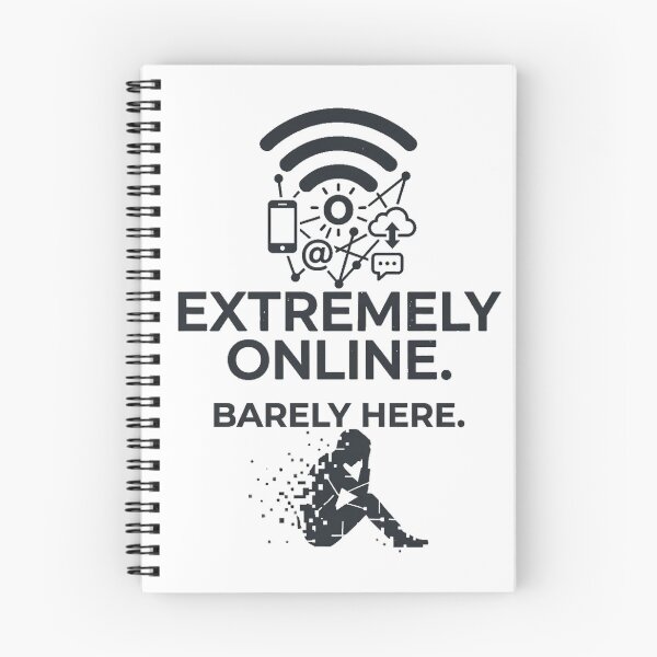 Item preview, Extremely Online Barely Here Internet Burnout Design designed and sold by Aureva Arts Shop.